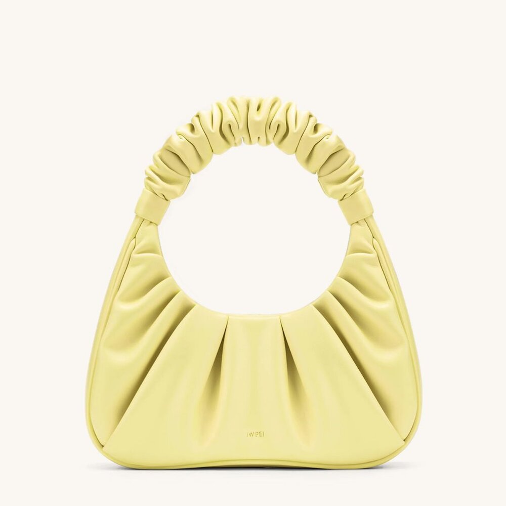 JW PEI - Gabbi Ruched Hobo Handbag - Light Yellow
